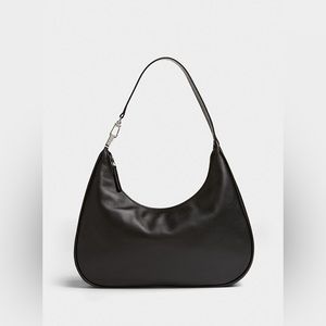 Faux Leather Shoulder Bag